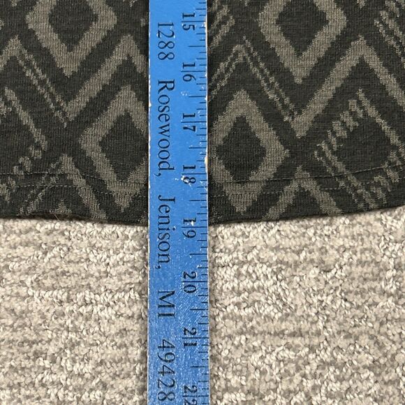 Kuhl Adriana Skirt Womens Small Gray Merino Wool Blend Geometric Stretch Pull On - Picture 6 of 7